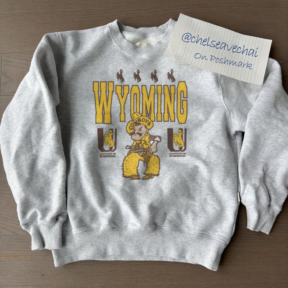 Vintage 90s University of Wyoming Cowboys Sweatshirt, Wyoming Cowboys Football
